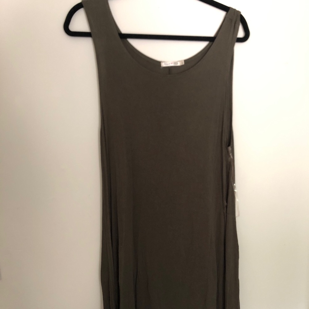 Olive green dress
